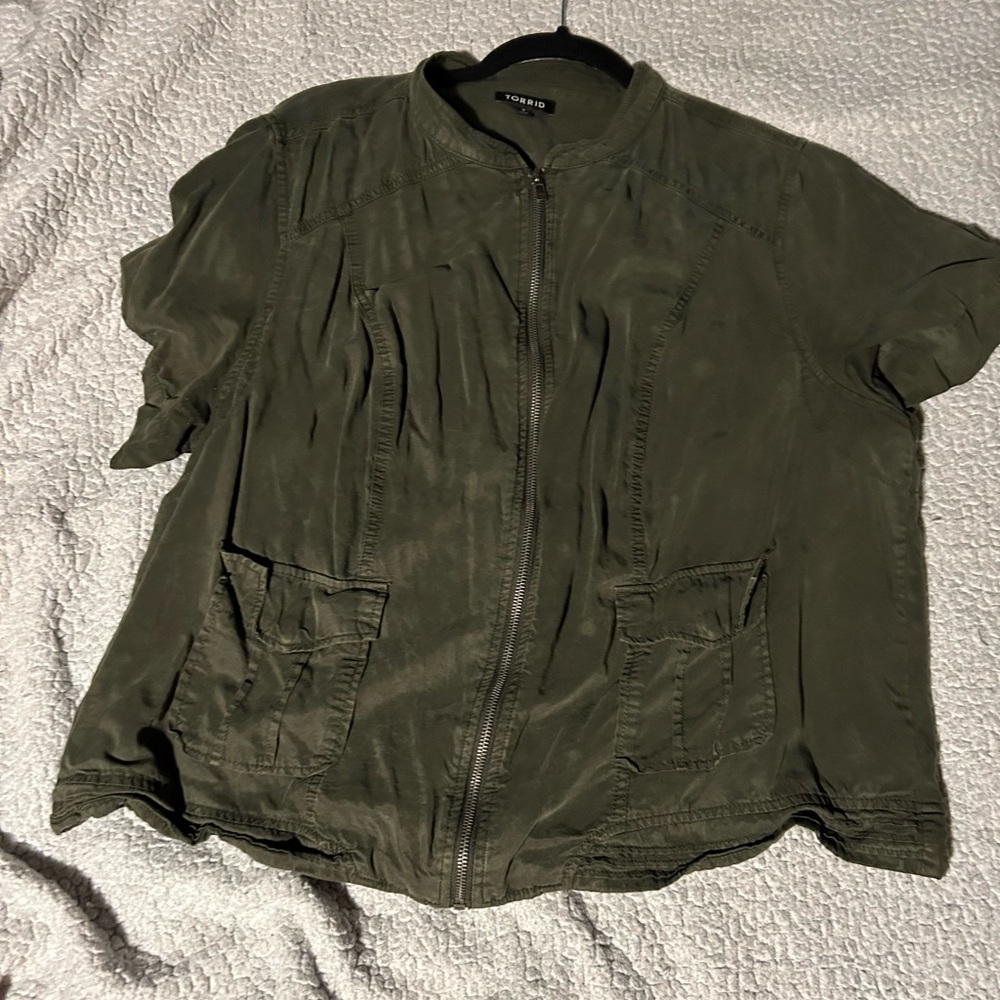 Torrid “silken” jacket